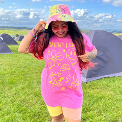 Hippie Heart t-shirt - pink 