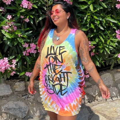 Live On The Bright Side side slash top