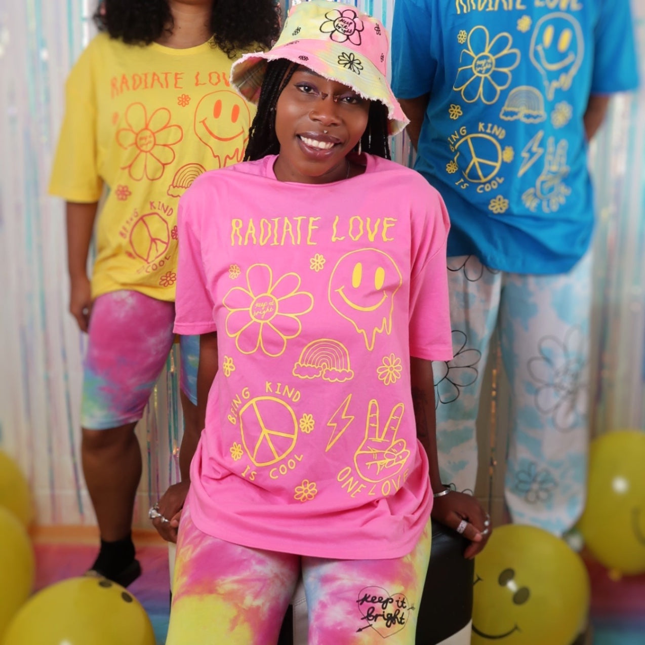 Hippie Heart t-shirt - pink 