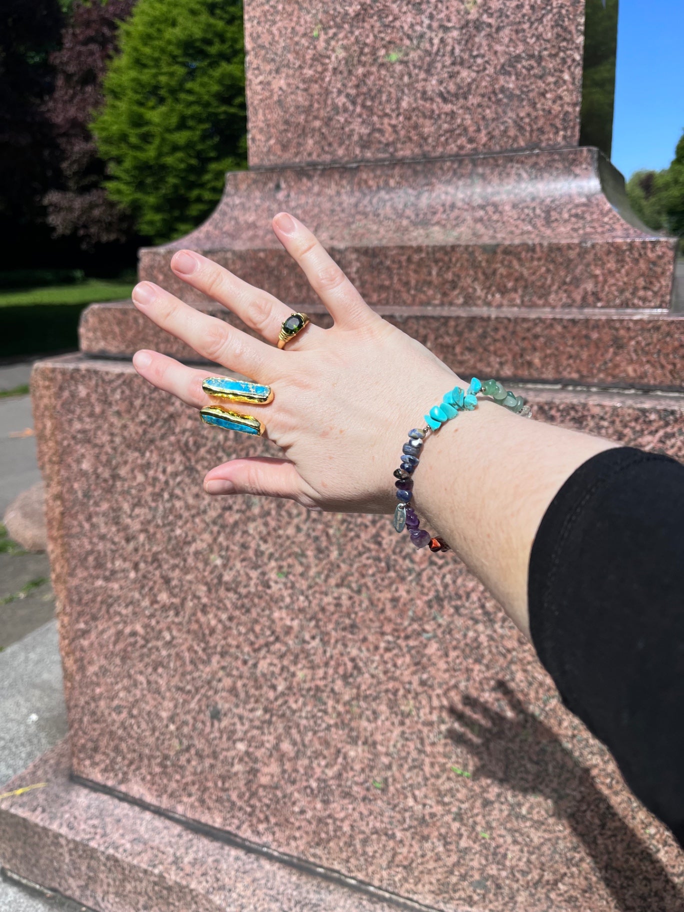 Turquoise Pillar Ring