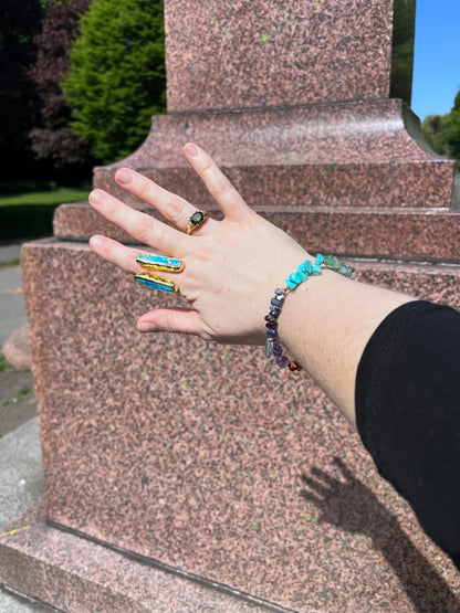 Turquoise Pillar Ring