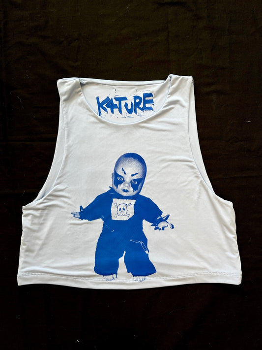 K4TURE light blue baby Katy racer top