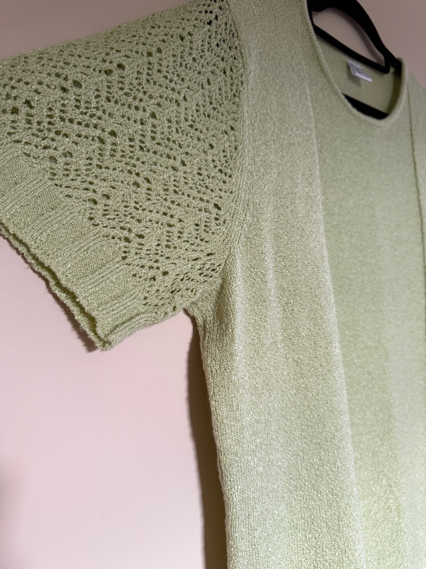 Green knitted top size 18