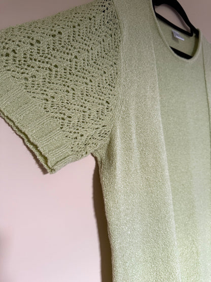 Green knitted top size 18