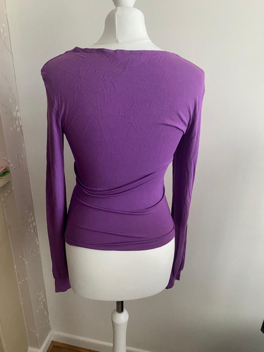 Purple long sleeve top