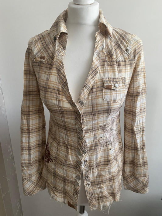 Guess jeans checkered shirt 