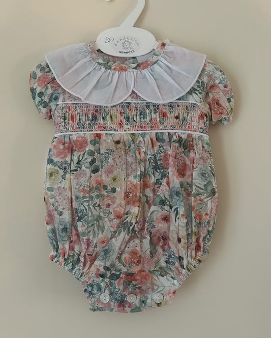 Newborn Dandelion Floral Romper