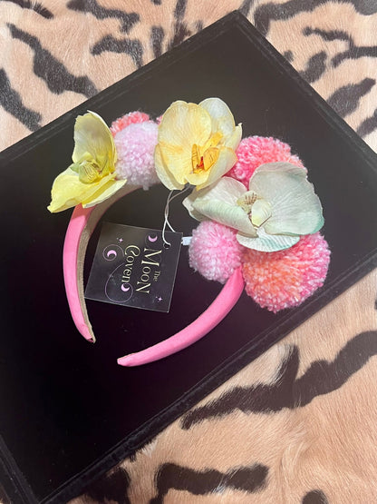 Orchid Pom Pom Pink Headband