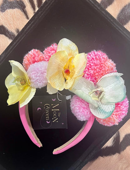 Orchid Pom Pom Pink Headband