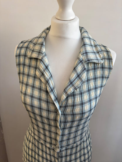 Plaid checkered dress