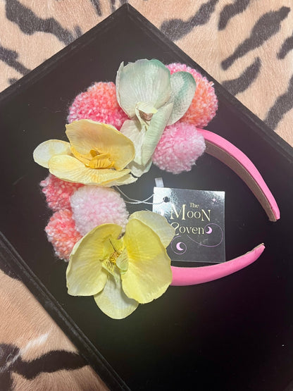 Orchid Pom Pom Pink Headband