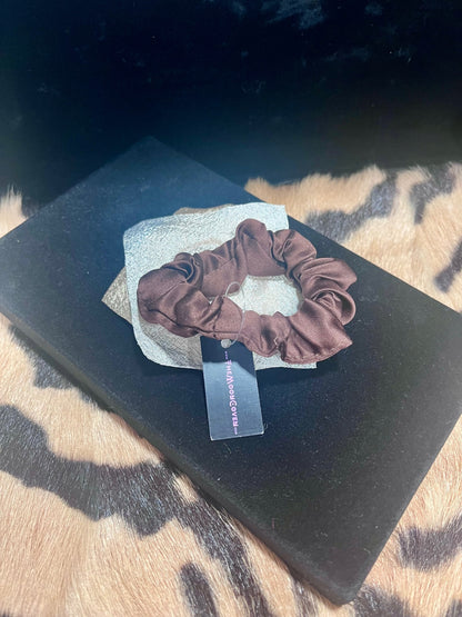 Rose Scrunchie Gold Brown