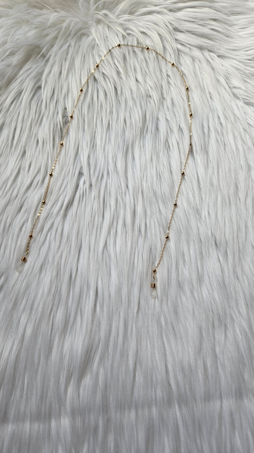 Gold Beaded Sunglasses Chain 