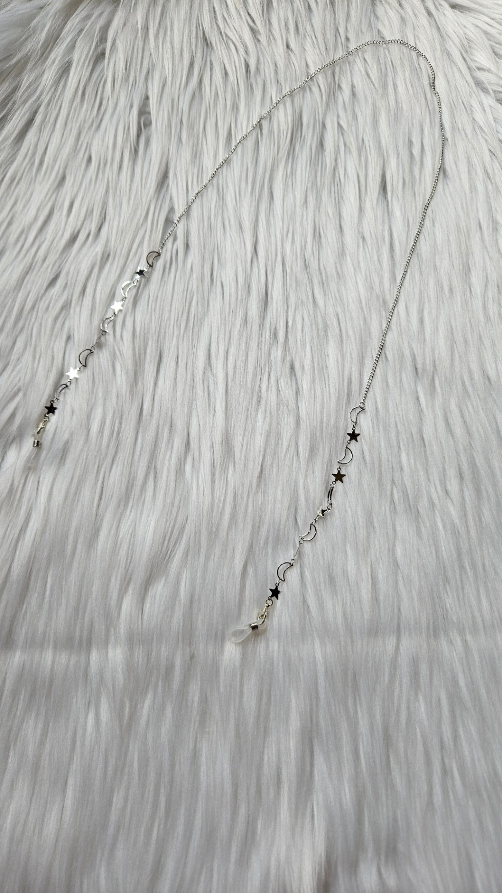 Silver Moon and Star Sunglasses Chain