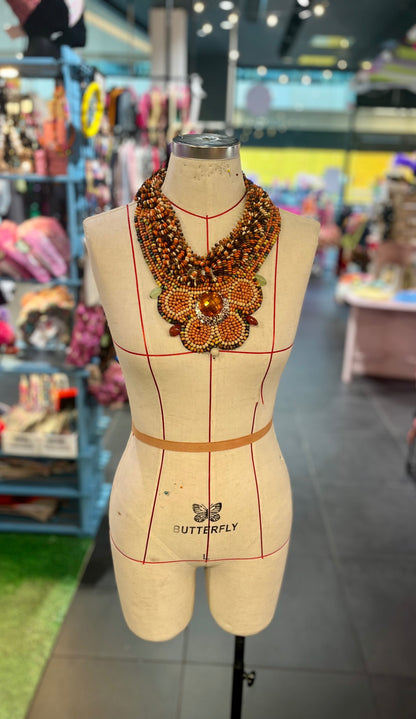 Tribal Statement Bib Necklace