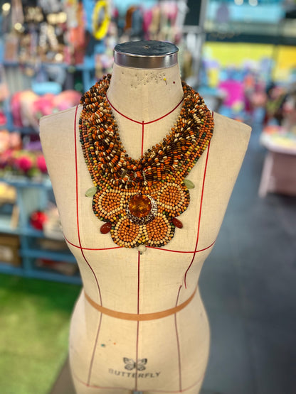 Tribal Statement Bib Necklace