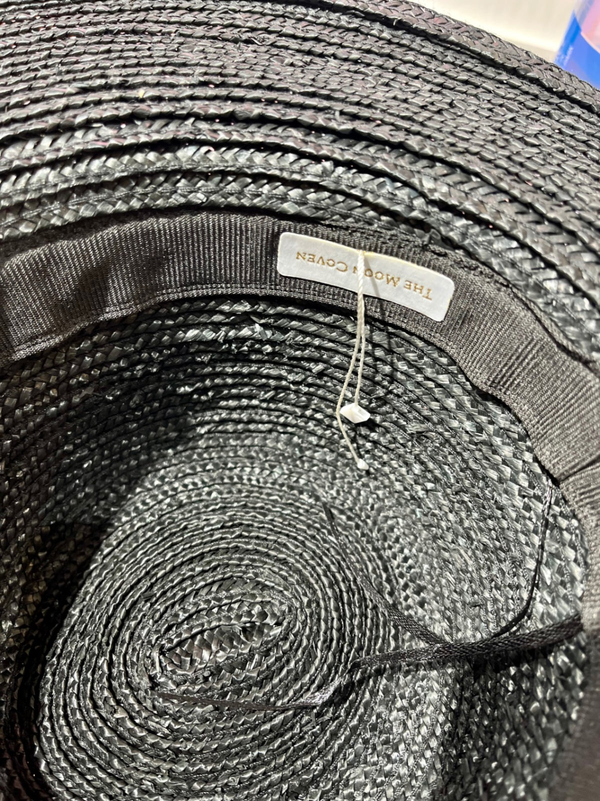 Black Straw Fedora Sun Hat