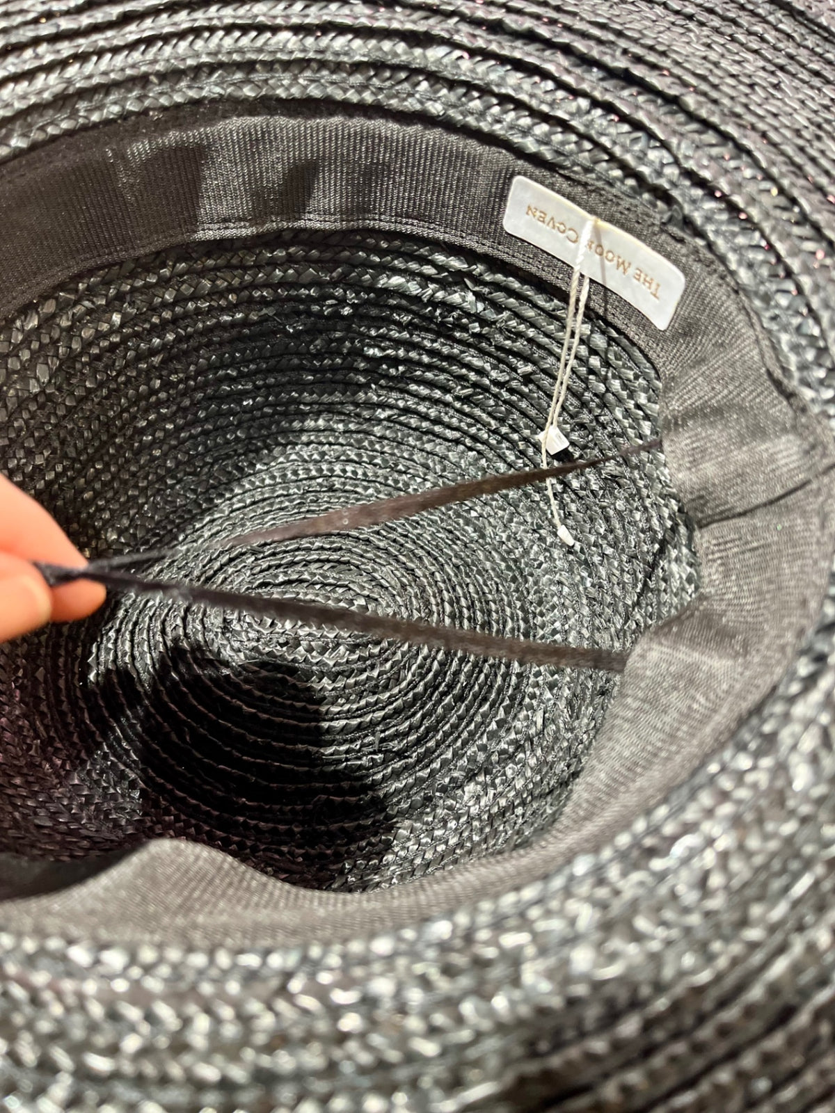 Black Straw Fedora Sun Hat