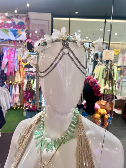Silver Daisy Chain Head Piece
