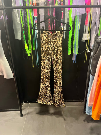 Leopard Print Flares Size S 