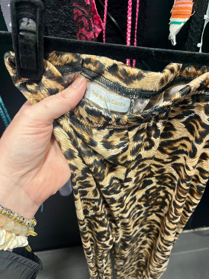 Leopard Print Flares Size S 
