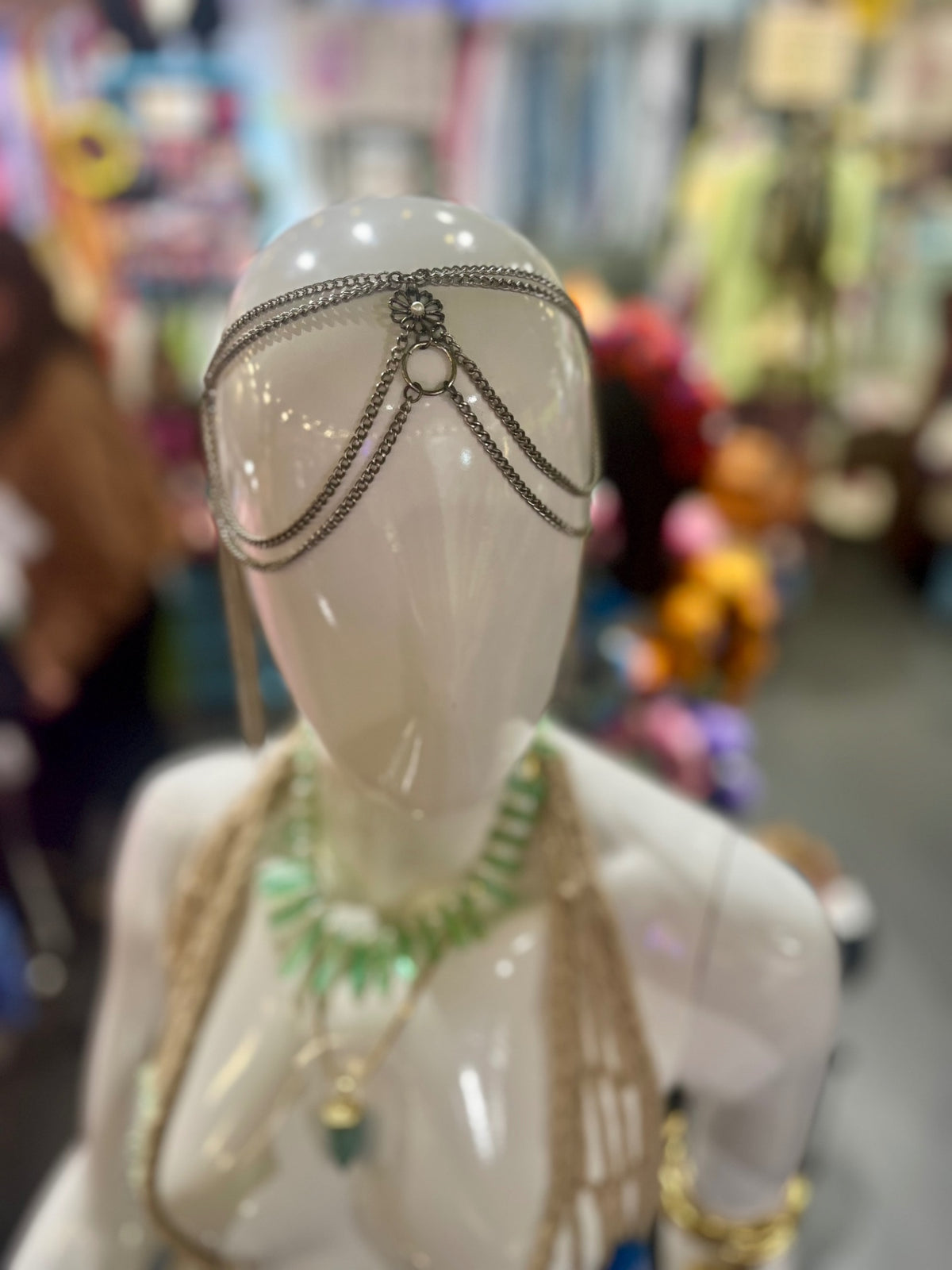 Silver Daisy Chain Head Piece
