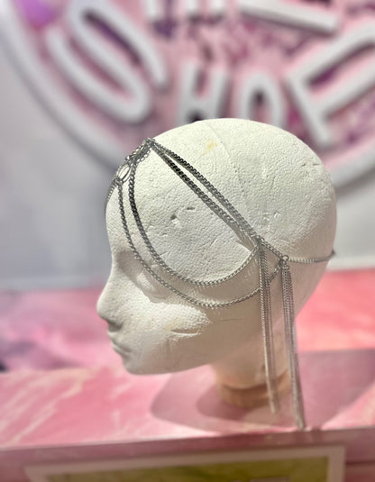 Silver Daisy Chain Head Piece