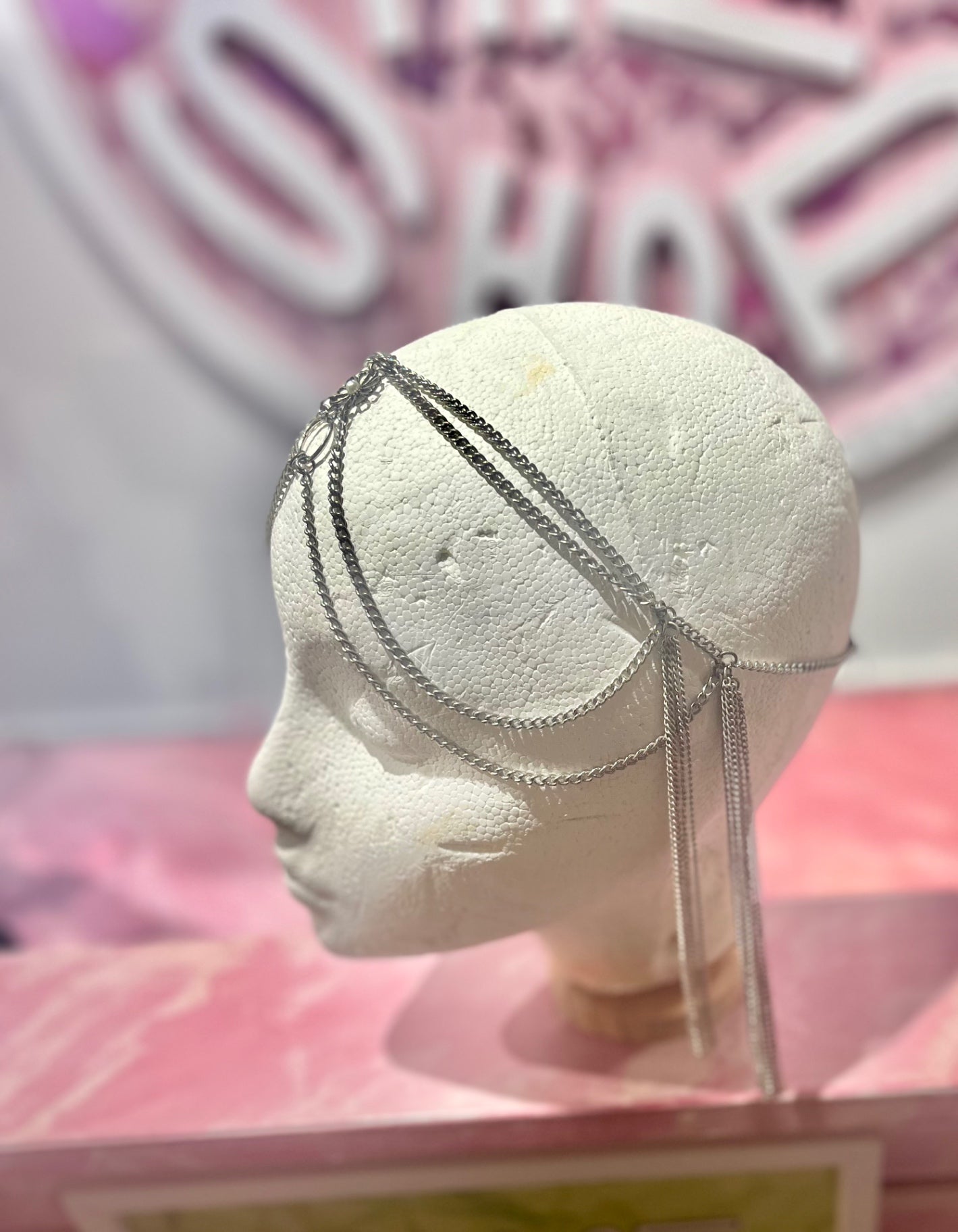 Silver Daisy Chain Head Piece