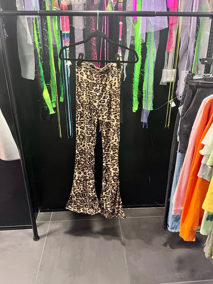 Leopard Print Flares Size S 