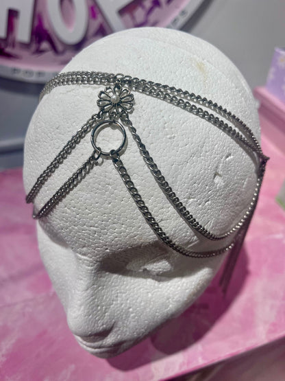 Silver Daisy Chain Head Piece