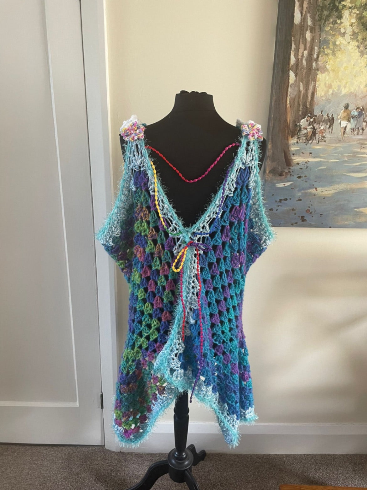 Blue pink Dress