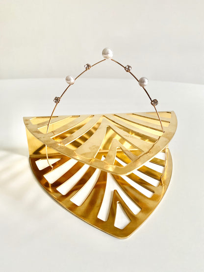 Purity Pearl Gold Headband