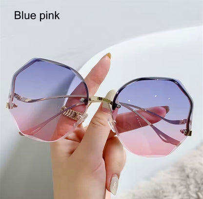 70s Round Frameless Rainbow Sunnies
