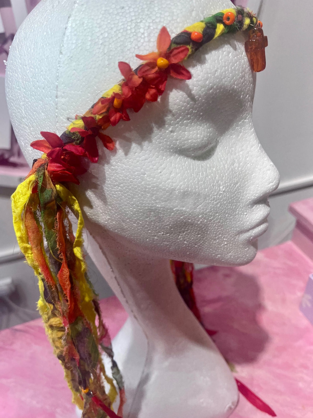 Earth Plaited Tassel Festival Headband
