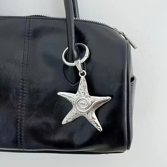 Starfish Silver Bag Charm