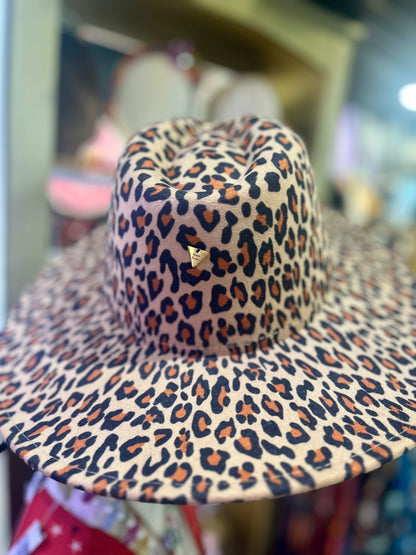 Solar Flare Leopard Fedora
