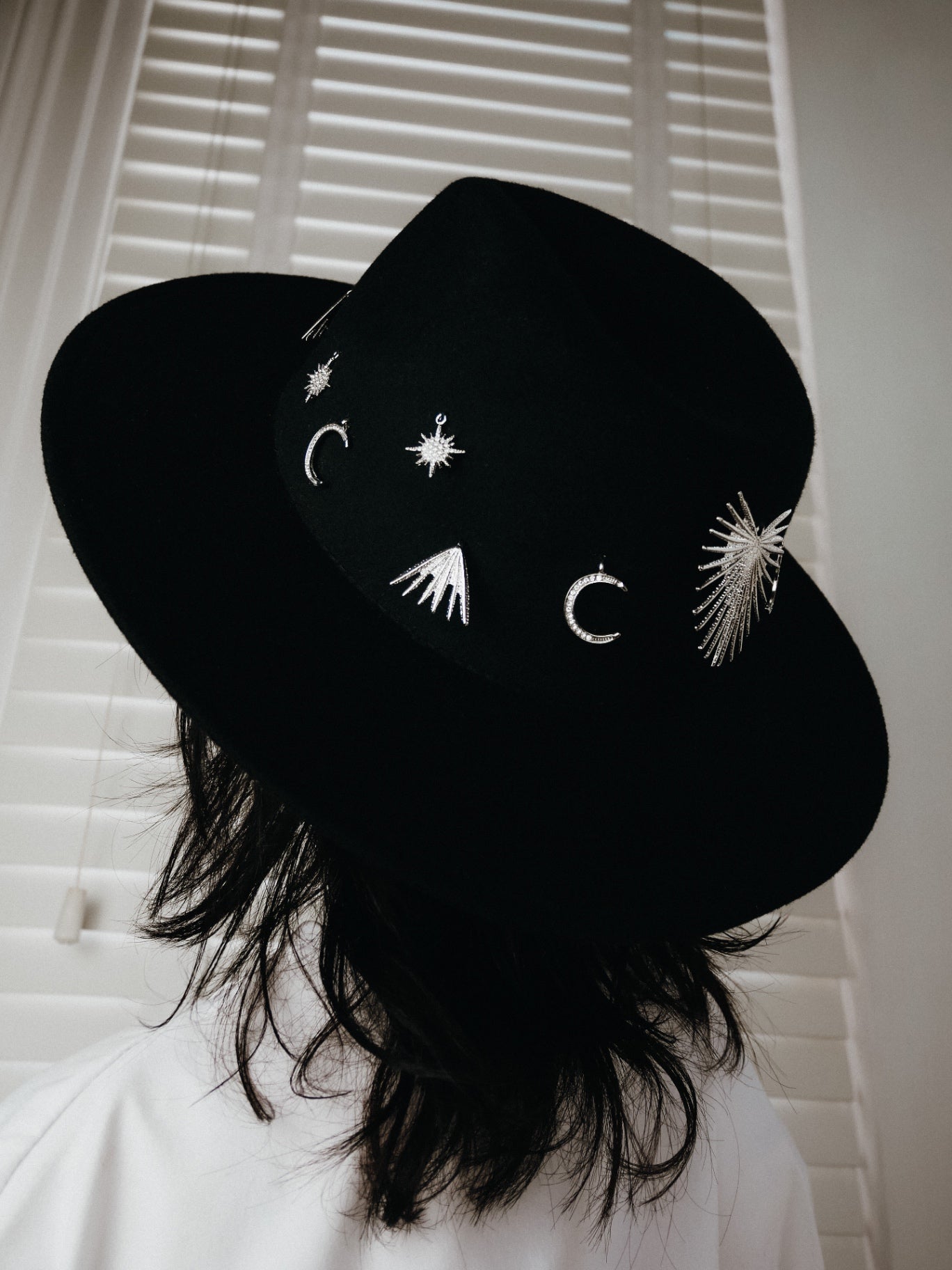 	The Astral Authority Hat Silver Black
