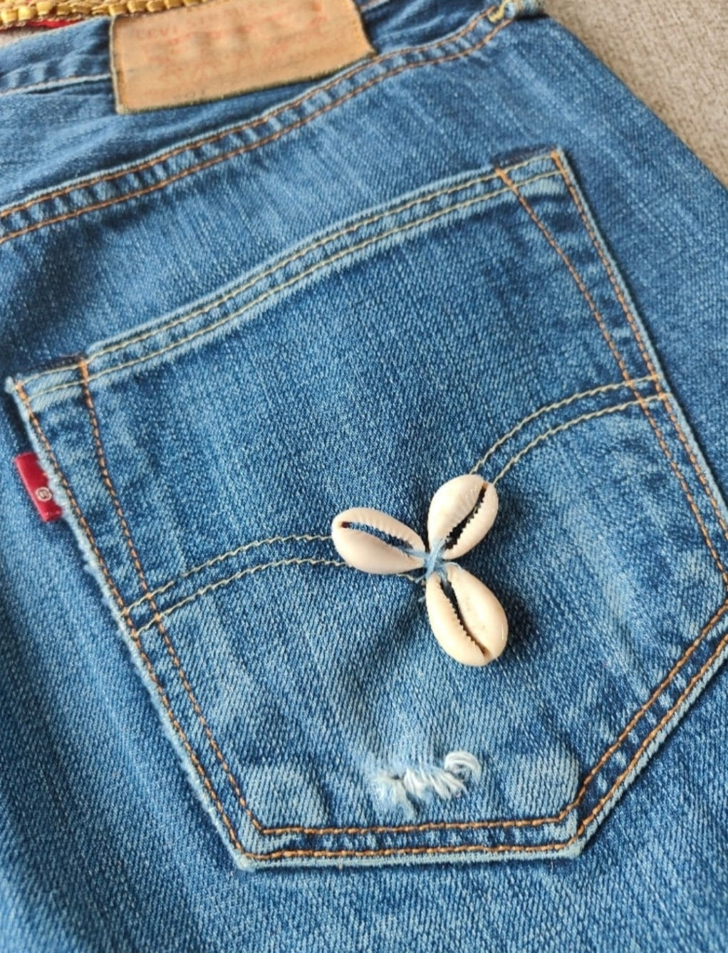 Vintage 501 levi cut offs 32 inch waist 