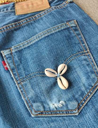 Vintage 501 levi cut offs 32 inch waist 