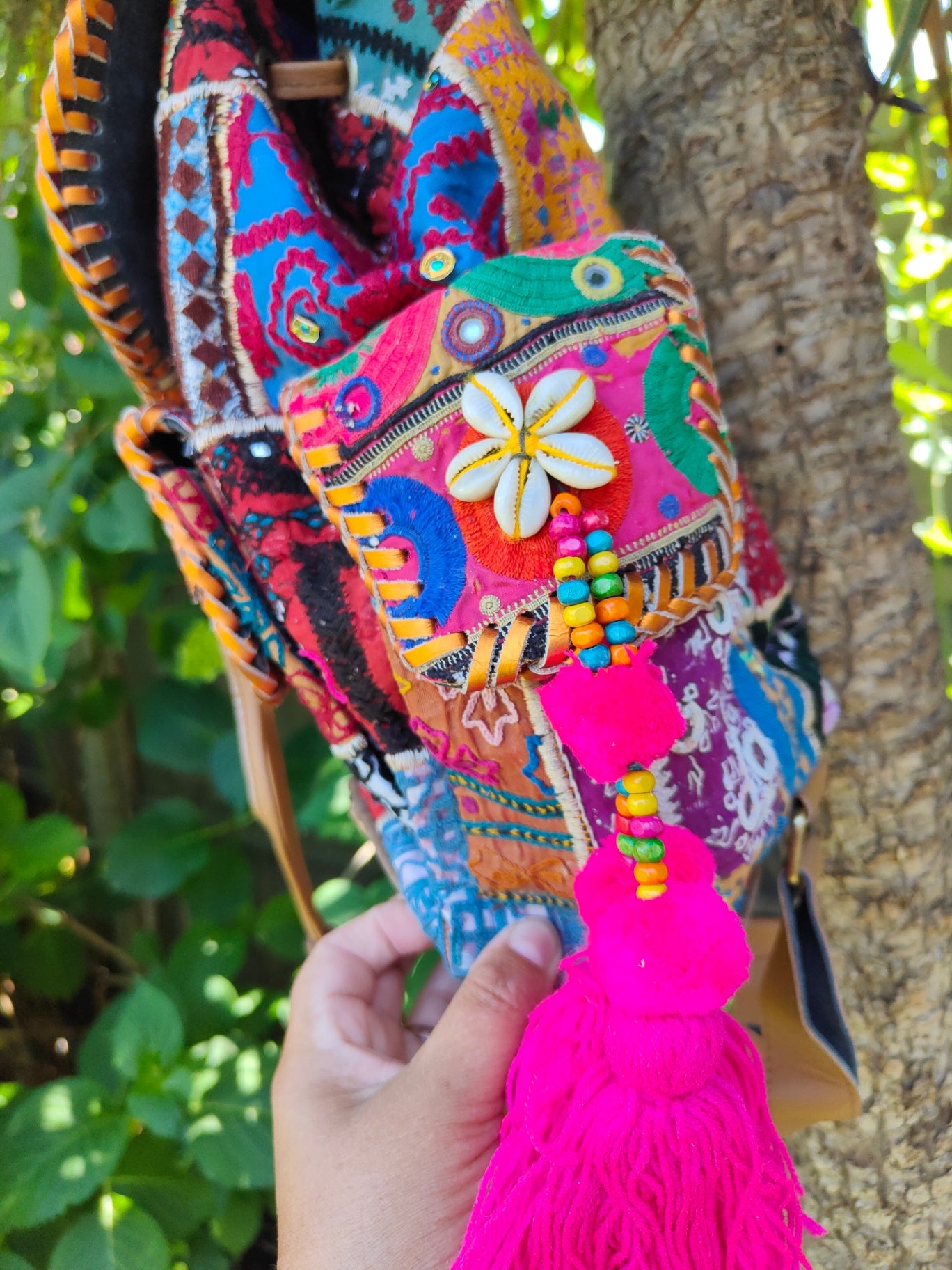 Skiathos back pack -tan straps