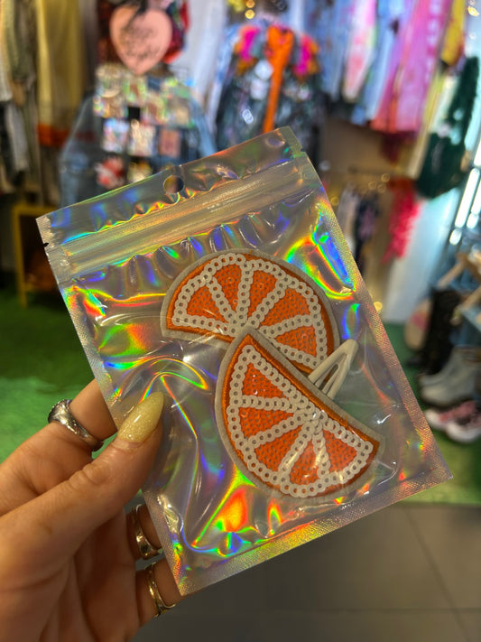 Orange Slice Clips