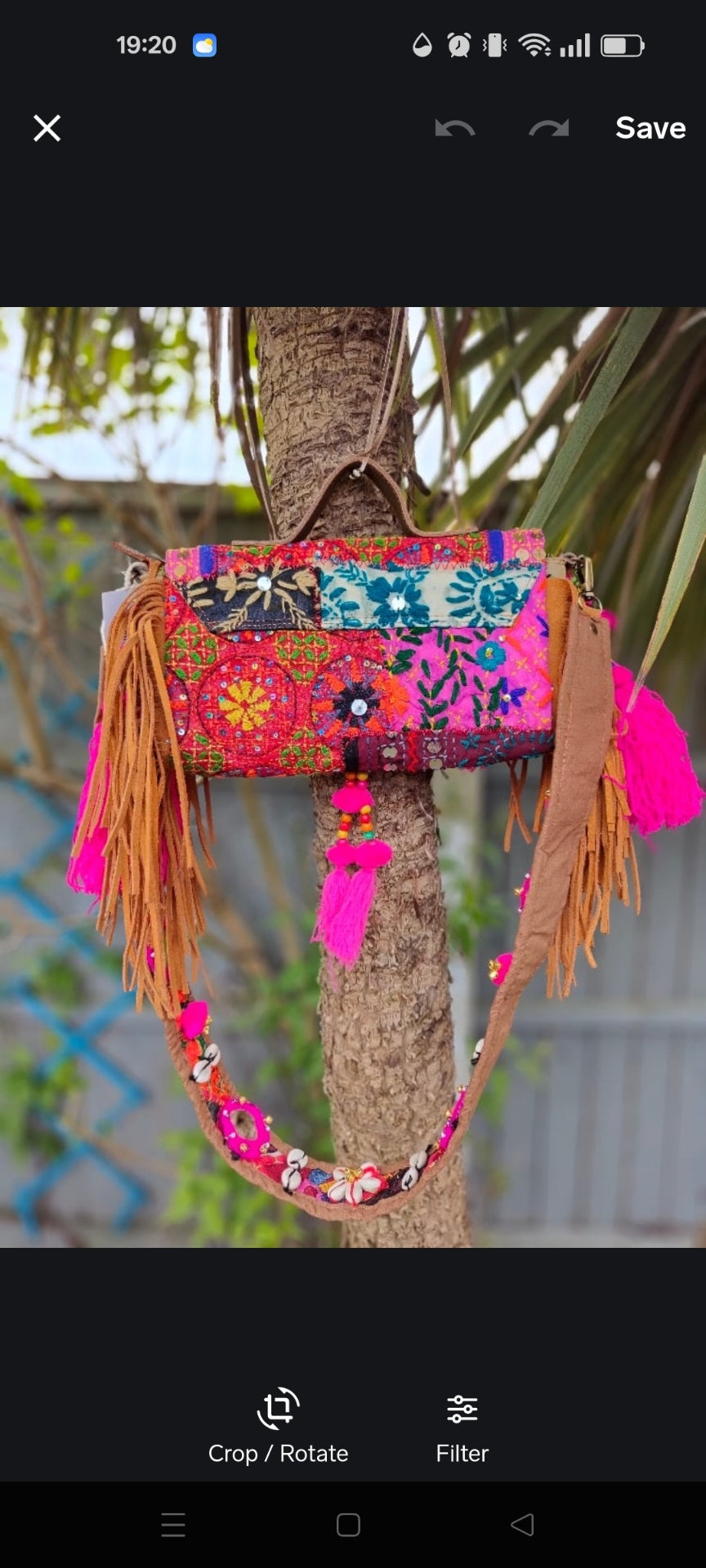 Mini city bag with detachable strap