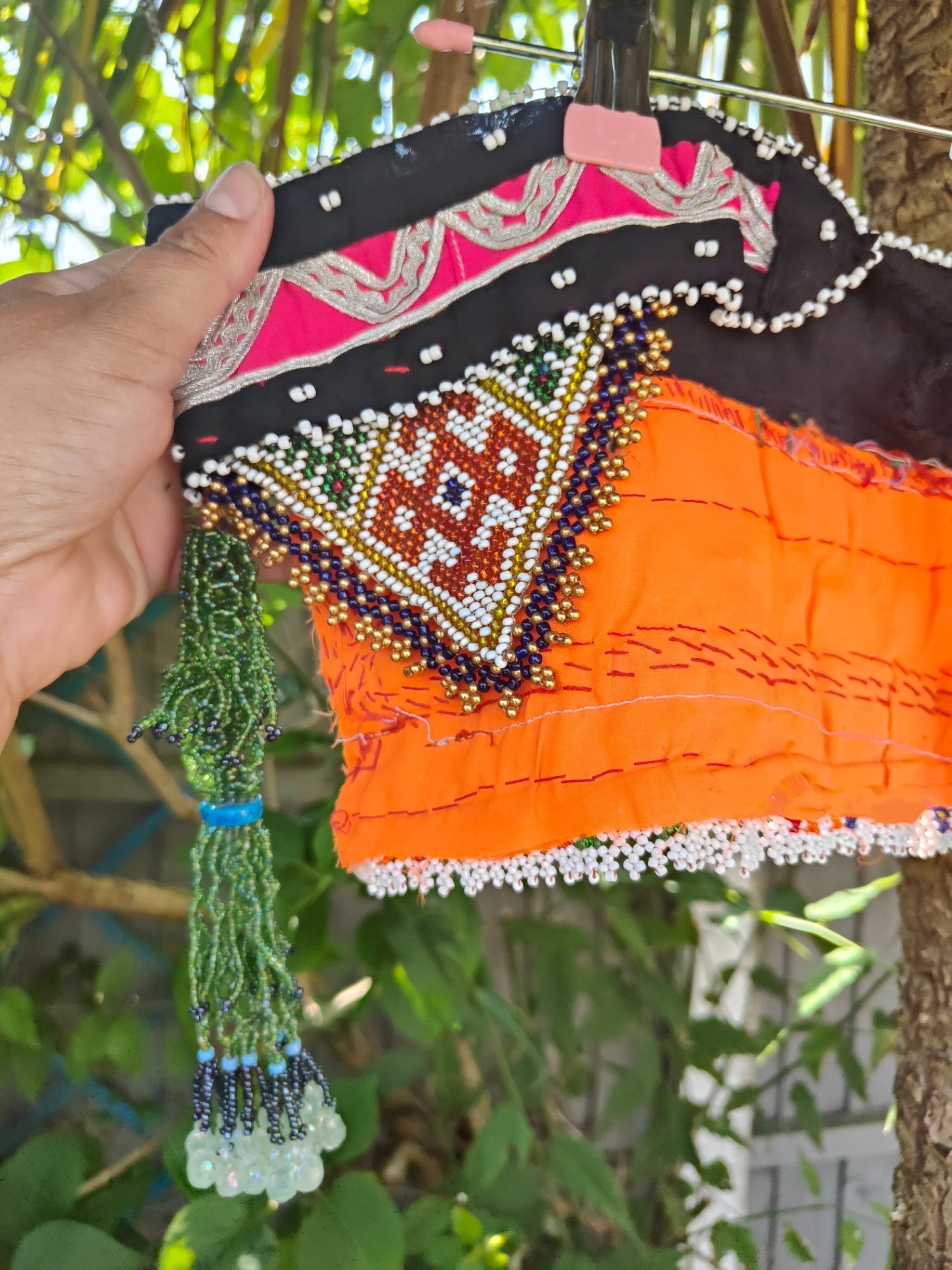Tribal beaded belt 