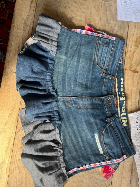 Flower Fringe Rara Denim - 32 Inch Waist