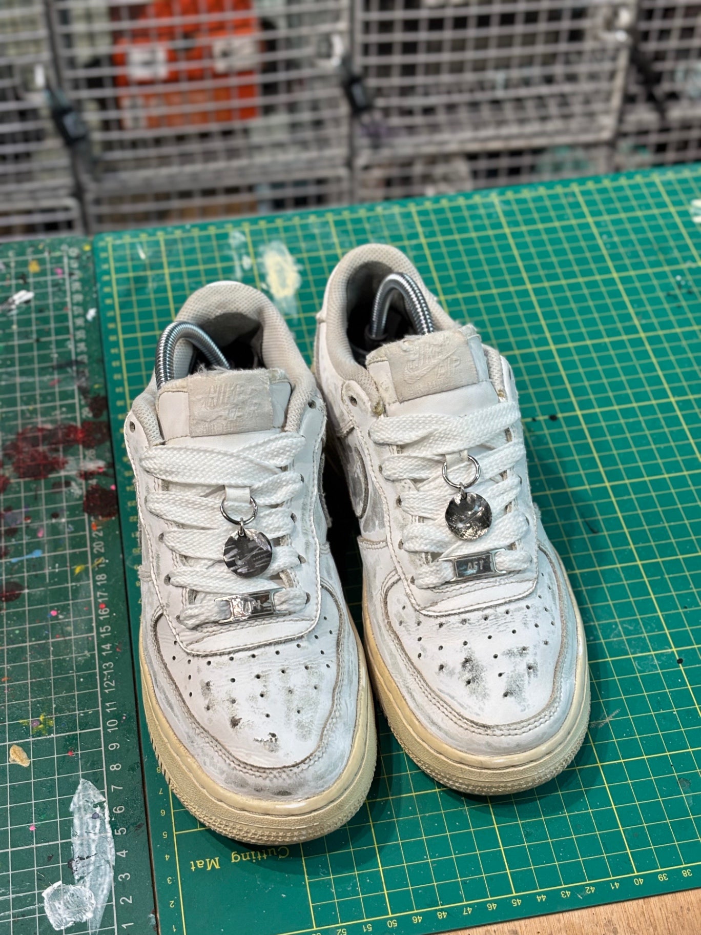 Distressed Nike Air Force One UK4.5