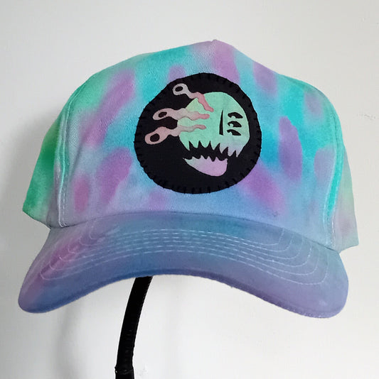 Pastel Rainbow Gob-Eyed Goblin Patch Cap