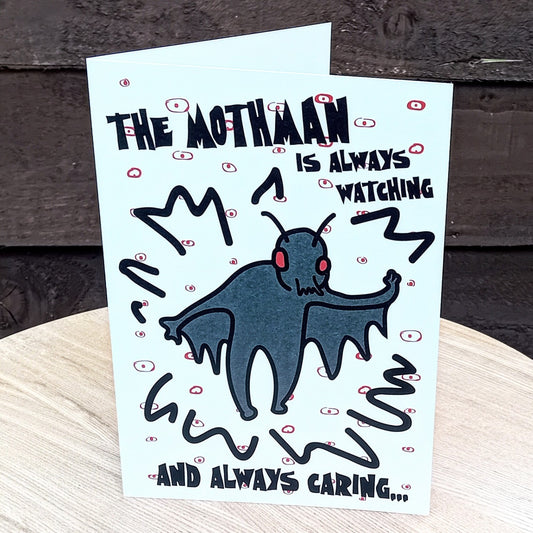 Mothman Cares A5 Card