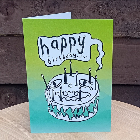 Cake Face A5 Card