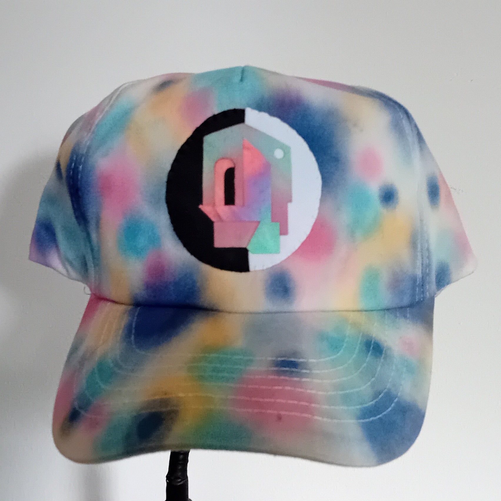 Spotty Brutalist Bird Box Patch Cap