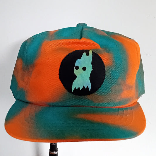 Orange & Blue Swirl Ghosty Patch Cap 